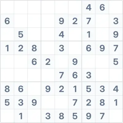 Sudoku de dificultad fácil Nº2