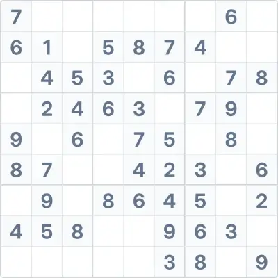 Sudoku de dificultad fácil Nº6