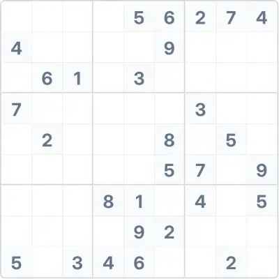 Sudoku de dificultad alta Nº32