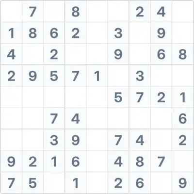 Sudoku de dificultad fácil Nº7