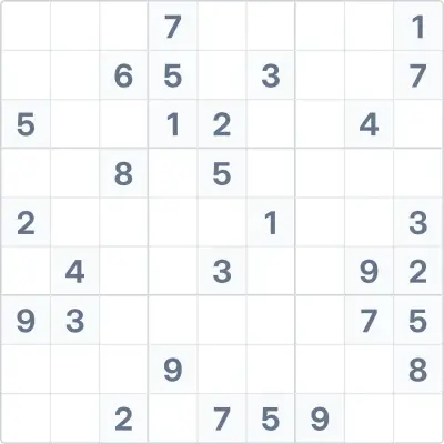 Sudoku de dificultad alta Nº12