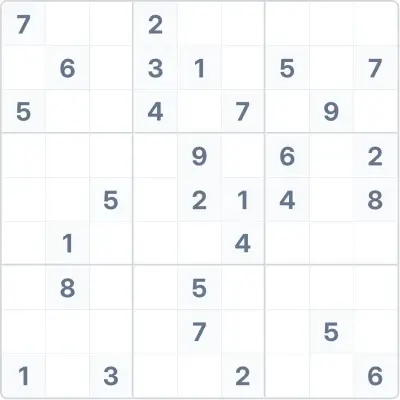 Sudoku de dificultad alta Nº31