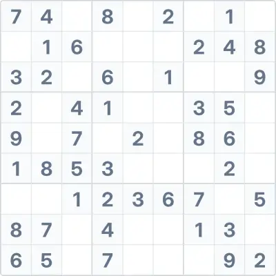 Sudoku de dificultad fácil Nº4