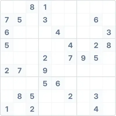 Sudoku de dificultad alta Nº30