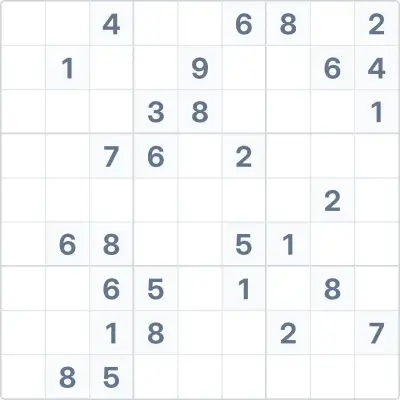 Sudoku de dificultad alta Nº36