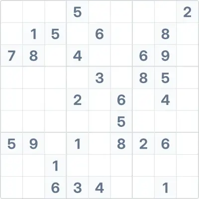 Sudoku de dificultad alta Nº38