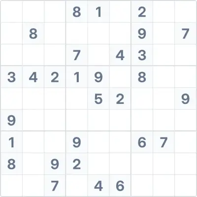 Sudoku de dificultad alta Nº43