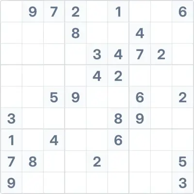 Sudoku de dificultad alta Nº44