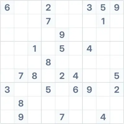 Sudoku de dificultad experta Nº31