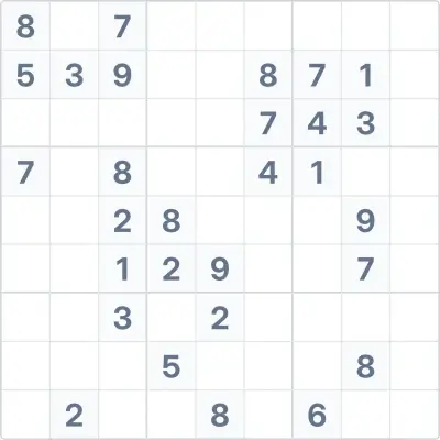 Sudoku de dificultad alta Nº42
