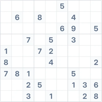 Sudoku de dificultad alta Nº59