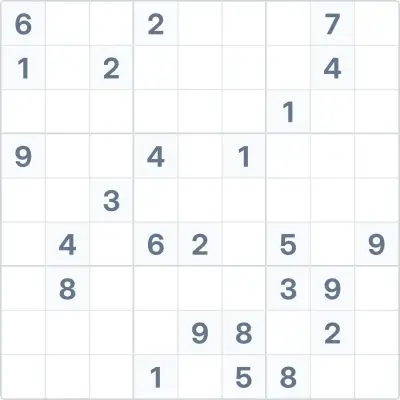 Sudoku de dificultad experta Nº45
