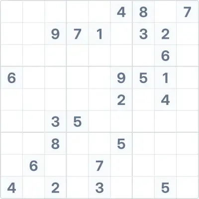 Sudoku de dificultad experta Nº43