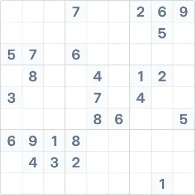 Sudoku de dificultad experta Nº42