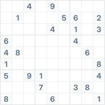 Sudoku de dificultad experta Nº47