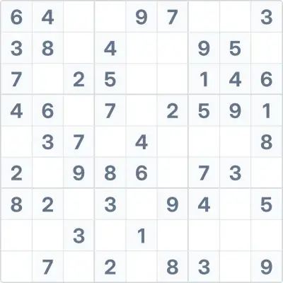 Sudoku leichter Schwierigkeitsgrad Nr. 47