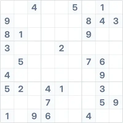 Sudoku de dificultad alta Nº53