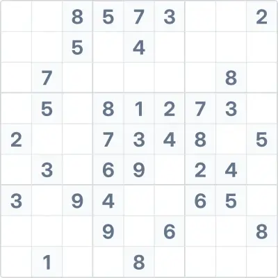 Судоку середньої складності №45