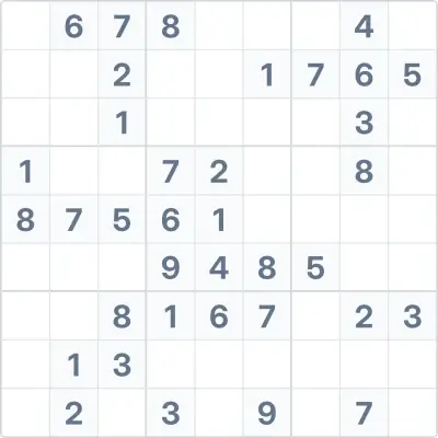 Судоку середньої складності №46