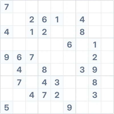 Sudoku de dificultad alta Nº62