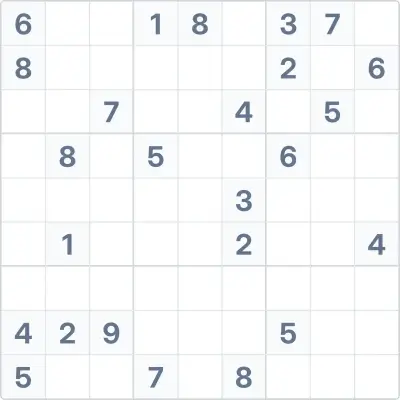 Sudoku de dificultad experta Nº38