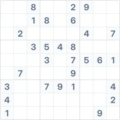Sudoku de dificultad alta Nº54
