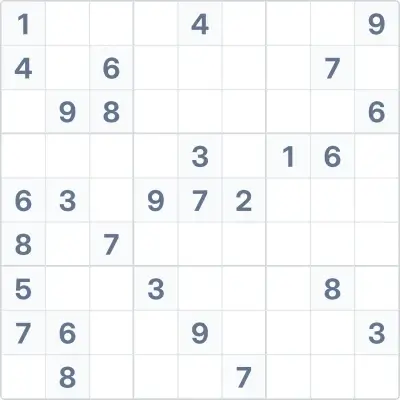 Sudoku de dificultad experta Nº41