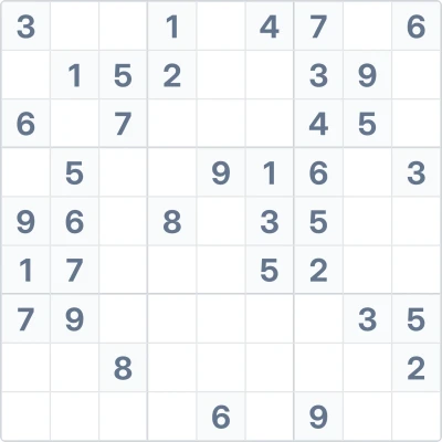 Судоку середньої складності №50