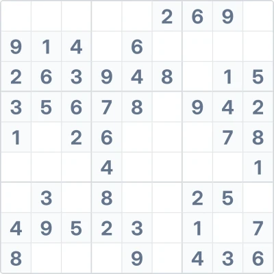 Sudoku de dificultad fácil Nº50