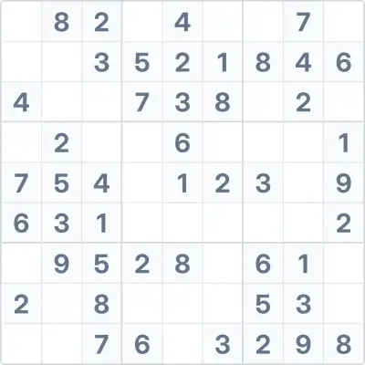Sudoku leichter Schwierigkeitsgrad Nr. 46