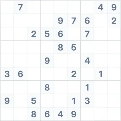Sudoku de dificultad alta Nº57