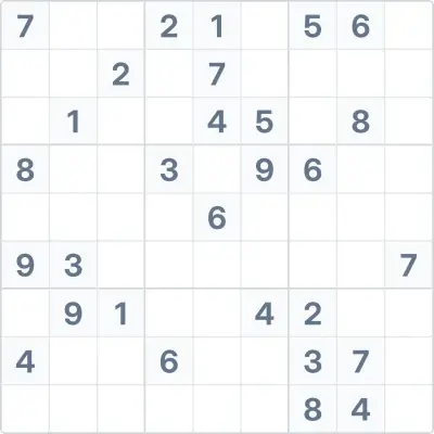 Sudoku de dificultad alta Nº51