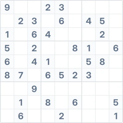 Судоку середньої складності №64