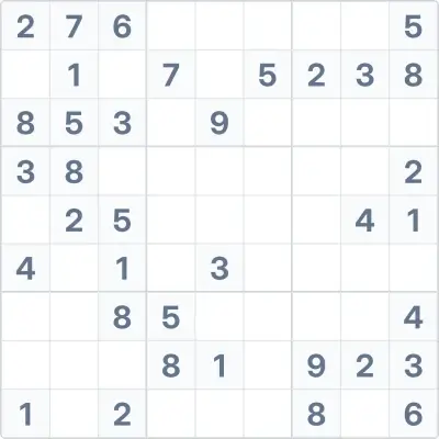 Судоку середньої складності №53