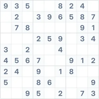 Sudoku leichter Schwierigkeitsgrad Nr. 56