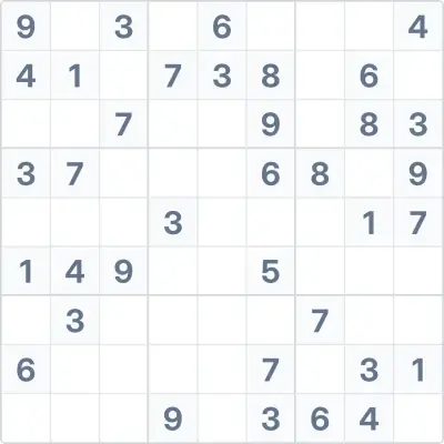 Судоку середньої складності №52