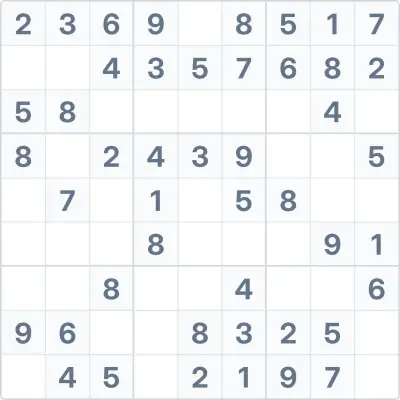 Sudoku easy difficulty №62