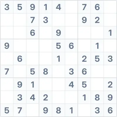 Sudoku de dificultad fácil Nº57