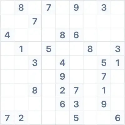 Sudoku de dificultad alta Nº70