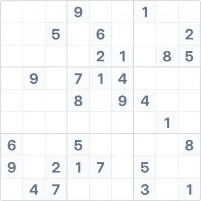 Sudoku de difficulté élevée n°81