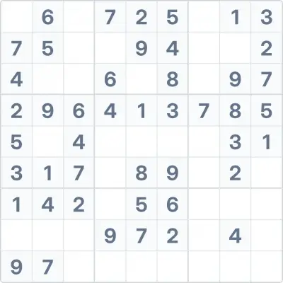 Sudoku de difficulté facile n°66