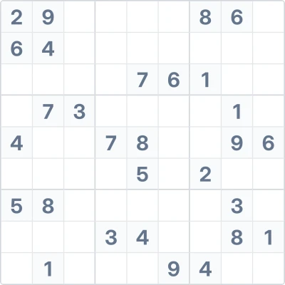 Судоку високої складності №76