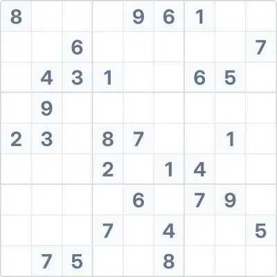 Sudoku high difficulty №89