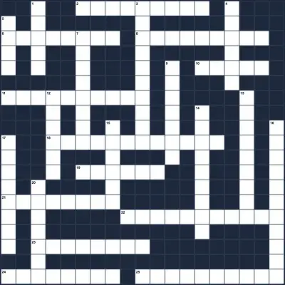 Mots croisés du jour - Mathématiques 7ème année 19x19