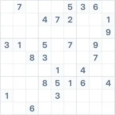 Sudoku de dificultad experta Nº72