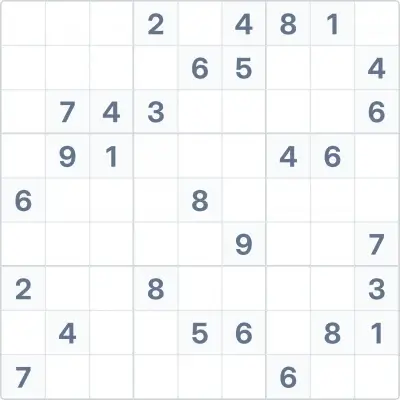 Sudoku high difficulty №90