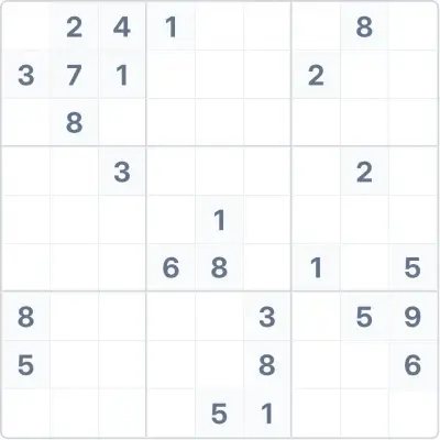 Судоку экспертной сложности №78