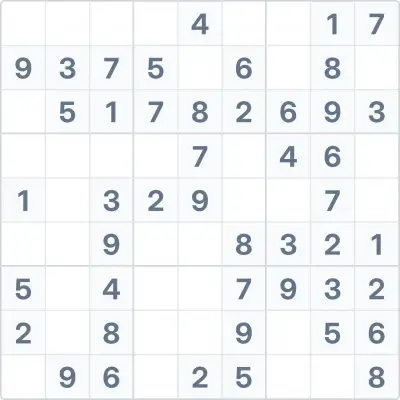 Sudoku easy difficulty №86