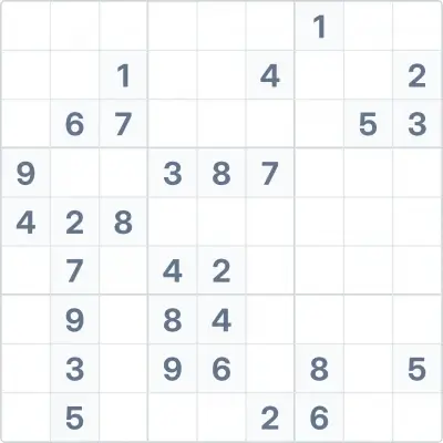 Sudoku high difficulty №100