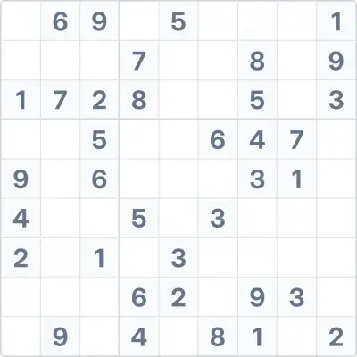 Sudoku de difficulté moyenne n°85